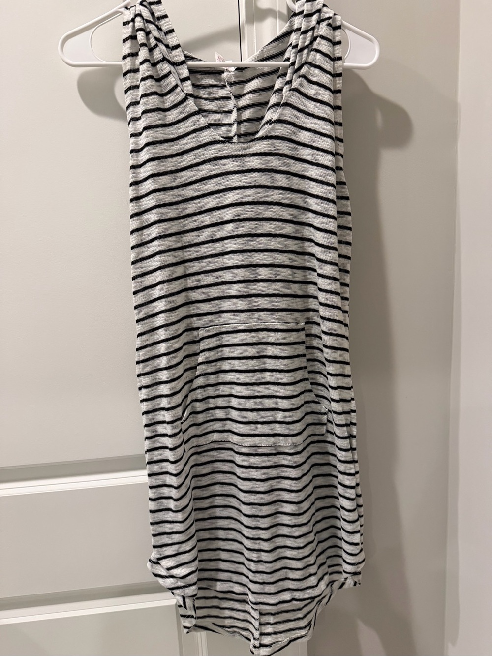 Merona Striped Swim Summer Light Coverup with Hood Size Small